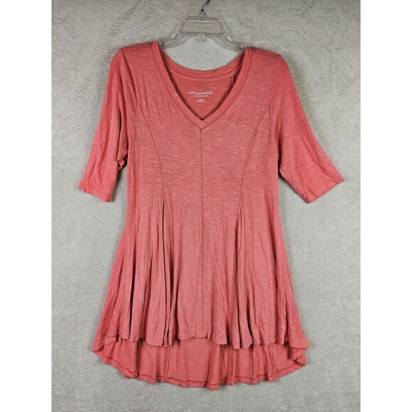 Soft Surroundings Tops - Soft Surroundings Women's Elbow Sleeve V Neck Tunic Top Size S
